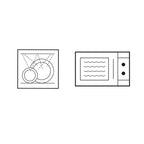 Tasse de 4 300 ml de fleurs en porcelaine rose bleu Clayre & Eef.