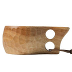 Tasse en bois pour petit-déjeuner, grande capacité, pour le lait et le café-Gobelet en chêne à grain unique, 185 ml Dropshipman