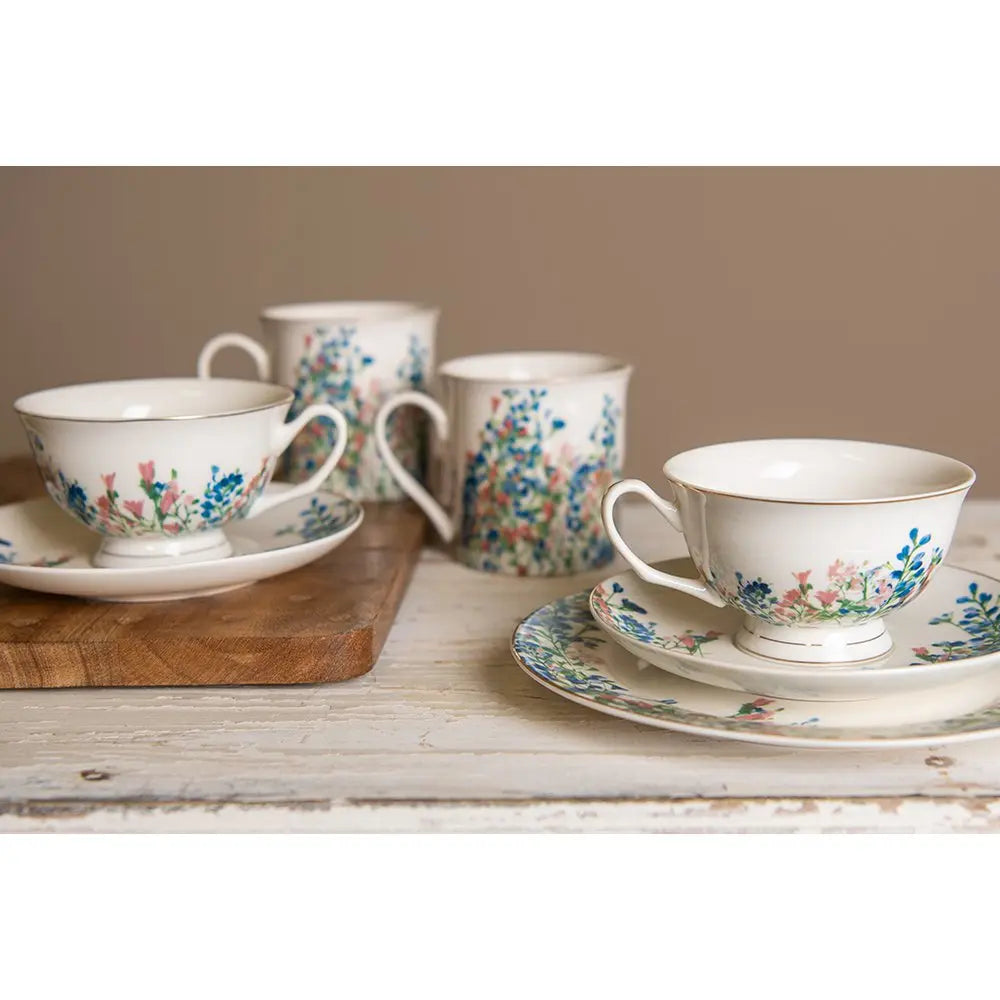 Tasse et soucoupe 12x10x6 cm / Ø 15x2 cm / 250 ml Clayre & Eef.
