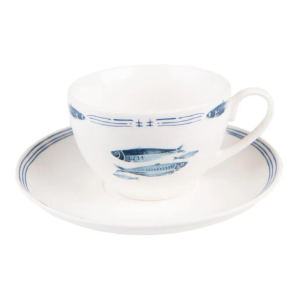 Tasse et soucoupe 12x6x6 cm / Ø 15x2 cm / 250 ml Clayre & Eef.