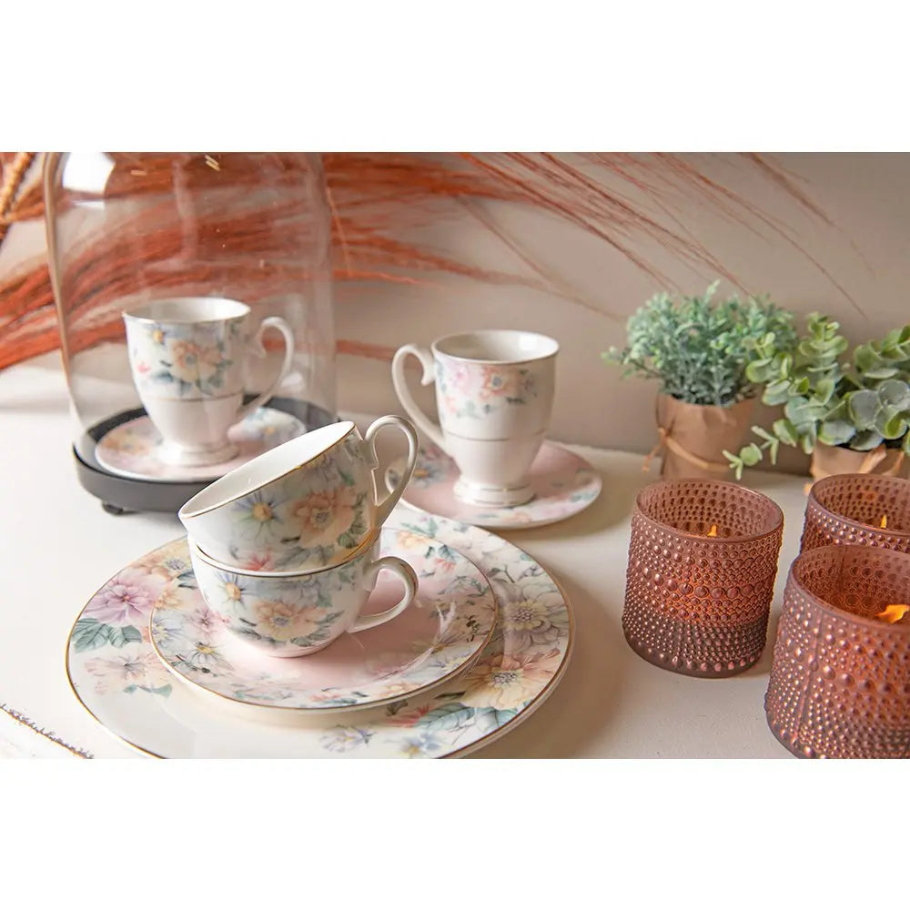 Tasse et soucoupe 12x9x6 cm / Ø 15x2 cm / 250 ml Clayre & Eef.
