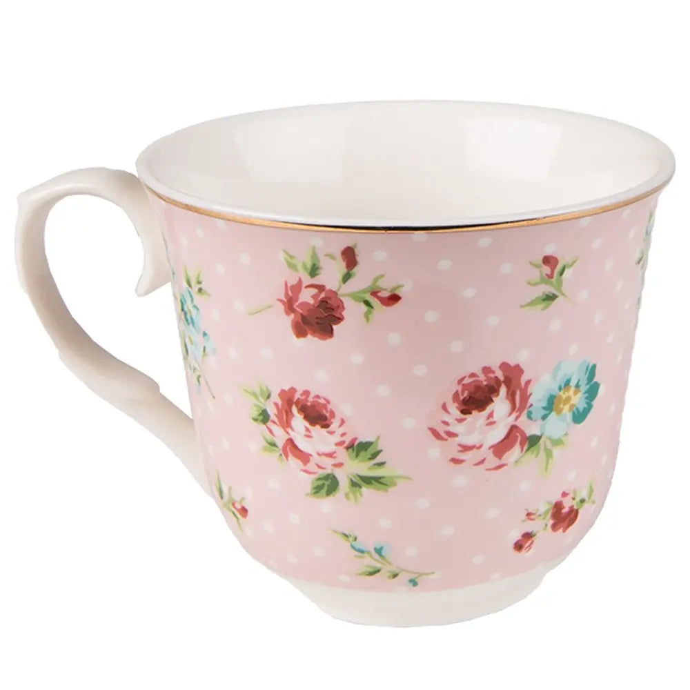 Tasse et soucoupe 12x9x8 / Ø 15x2 cm / 250 ml Clayre & Eef.