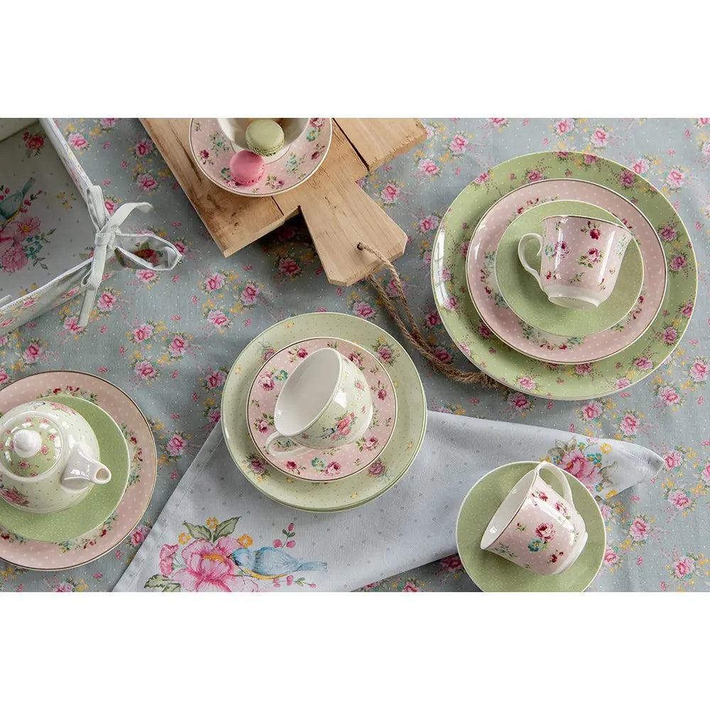 Tasse et soucoupe 12x9x8 / Ø 15x2 cm / 250 ml Clayre & Eef.