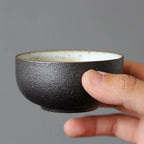 Tasse thé grès japonais – Poterie céramique traditionnelle zen authentique Dropshipman
