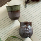 Tasse thé poterie créative fait main – Gobelet échelle artisanal céramique rustique Dropshipman