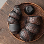 Tasse thé traditionnelle chinoise poterie violette Qingxi Kung Fu fait main – Tasse céramique style chinois art du thé Dropshipman