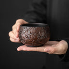 Tasse thé traditionnelle chinoise poterie violette Qingxi Kung Fu fait main – Tasse céramique style chinois art du thé Dropshipman