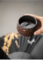 Tasse thé traditionnelle chinoise poterie violette Qingxi Kung Fu fait main – Tasse céramique style chinois art du thé Dropshipman