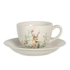 Tasse un schotel 11x9x7 cm / Ø 15x2 cm / 200 ml Clayre & Eef.
