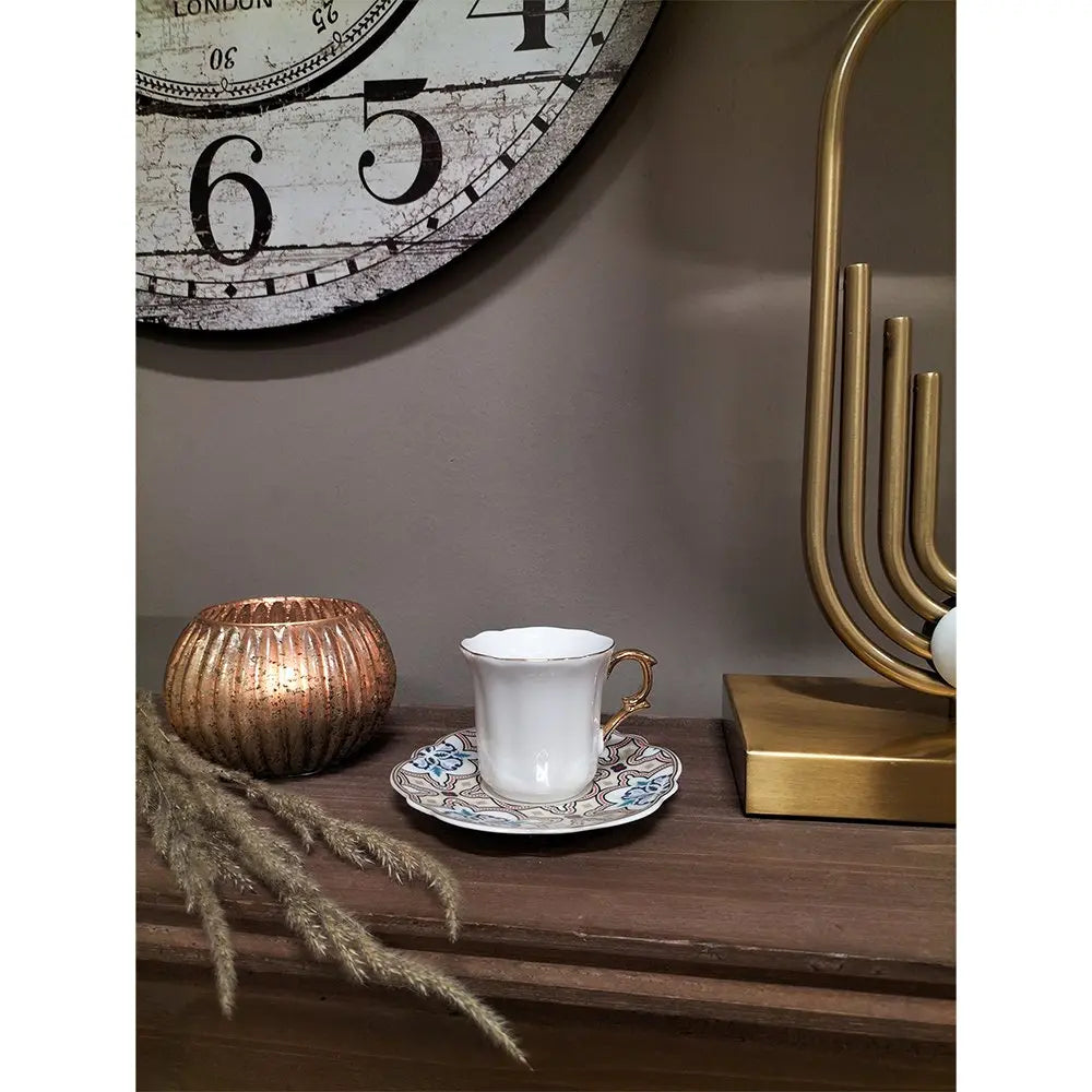 Tasse un schotel 8x6x6 / Ø 12x1 cm / 95 ml Clayre & Eef.