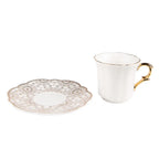 Tasse un schotel 8x6x6 / Ø 12x1 cm / 95 ml Clayre & Eef.