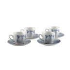 Tasses à café avec sous tasses méduse - lot de 4 AULICA