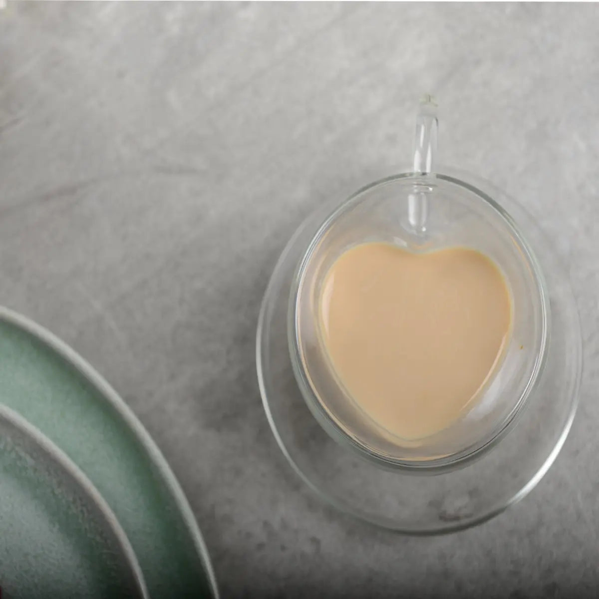 Tasses à café double paroi café en coeur 150ml - lot de 2 AULICA