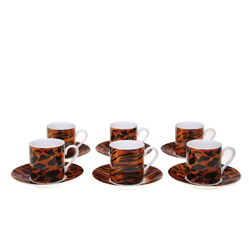 Tasses à café safari - lot de 6 AULICA