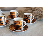 Tasses à café safari - lot de 6 AULICA