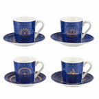 Tasses et sous-tasses Astres - lot de 4 AULICA