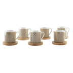 Tasses et sous tasses Cancún - lot de 6 AULICA