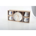 Tasses et sous-tasses chance - lot de 4 AULICA