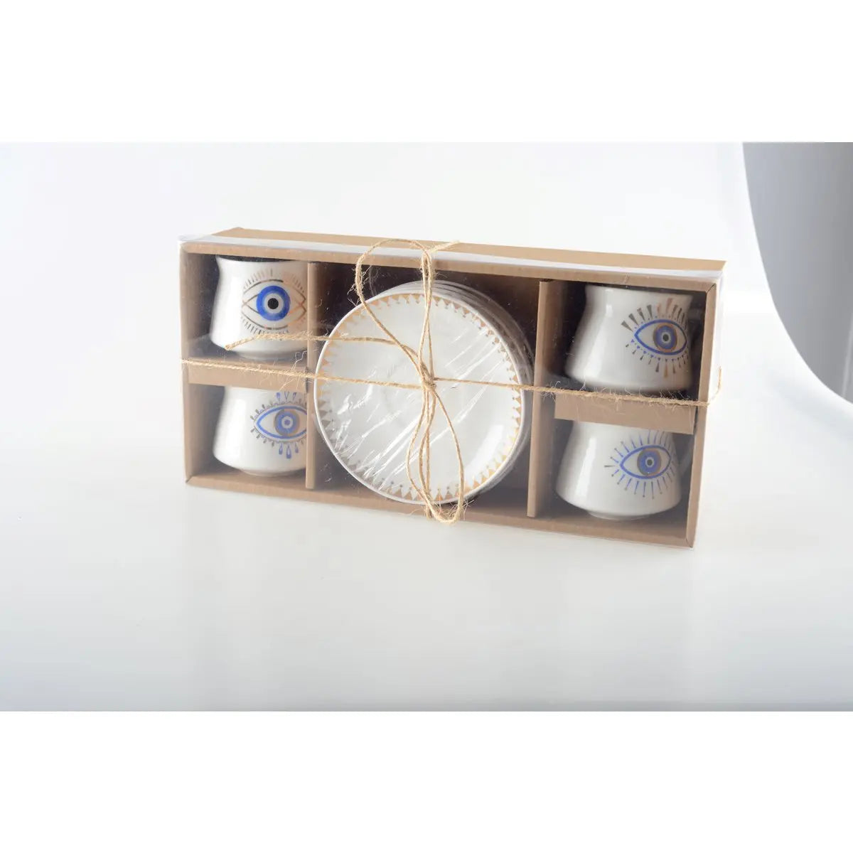 Tasses et sous-tasses chance - lot de 4 AULICA