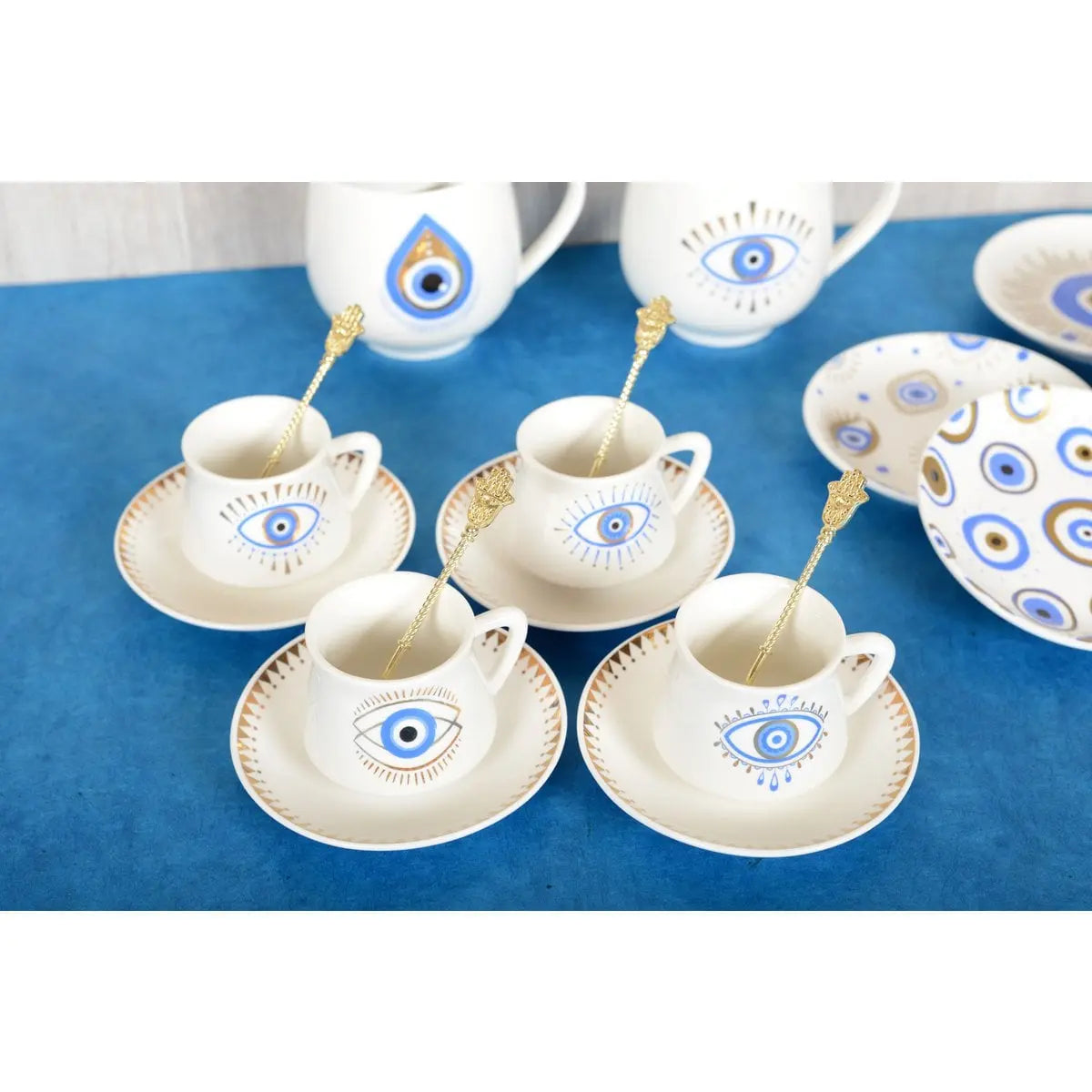 Tasses et sous-tasses chance - lot de 4 AULICA
