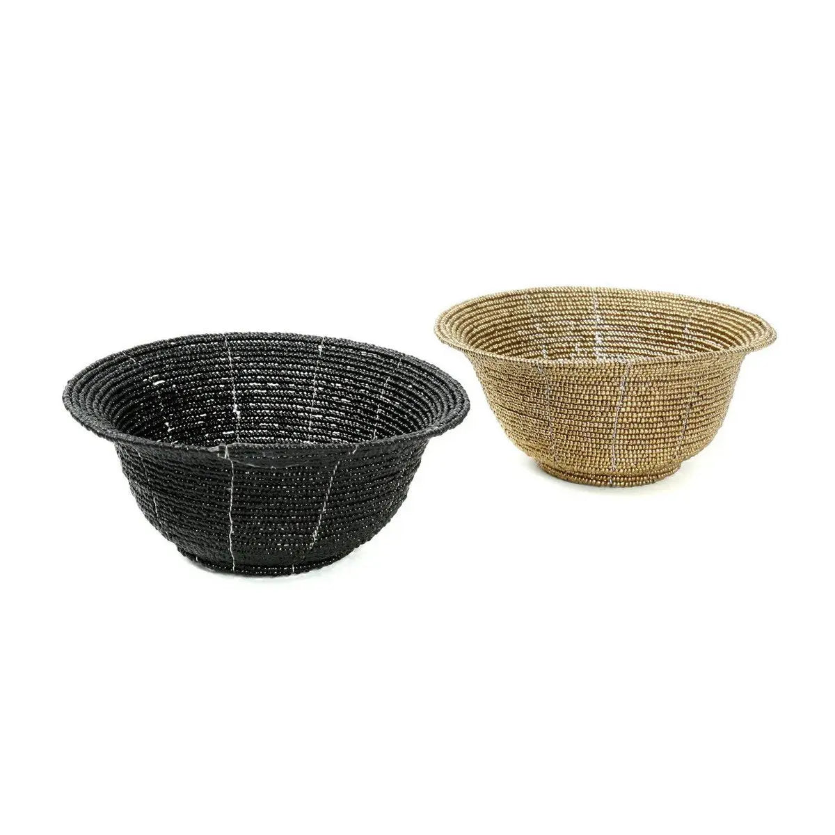The Beaded Bowl Low - Noir - S Bazar Bizar Living