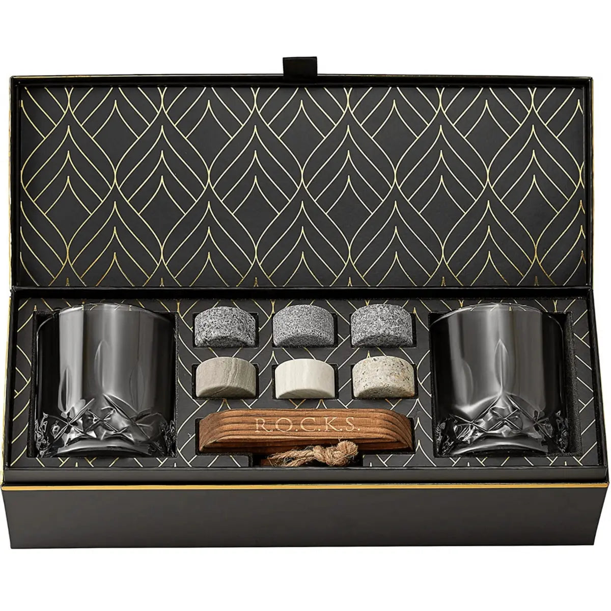 The Connoisseur's Set - Signature Whiskey Glass Edition ROCKS Whiskey Chilling Stones
