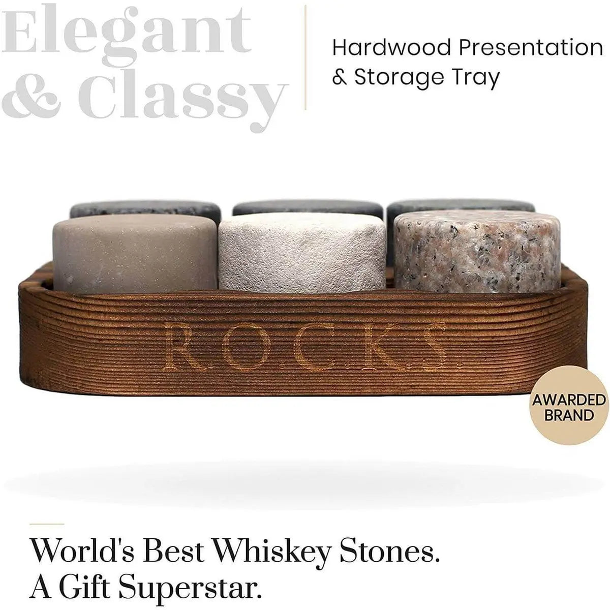 The Original Rocks ROCKS Whiskey Chilling Stones
