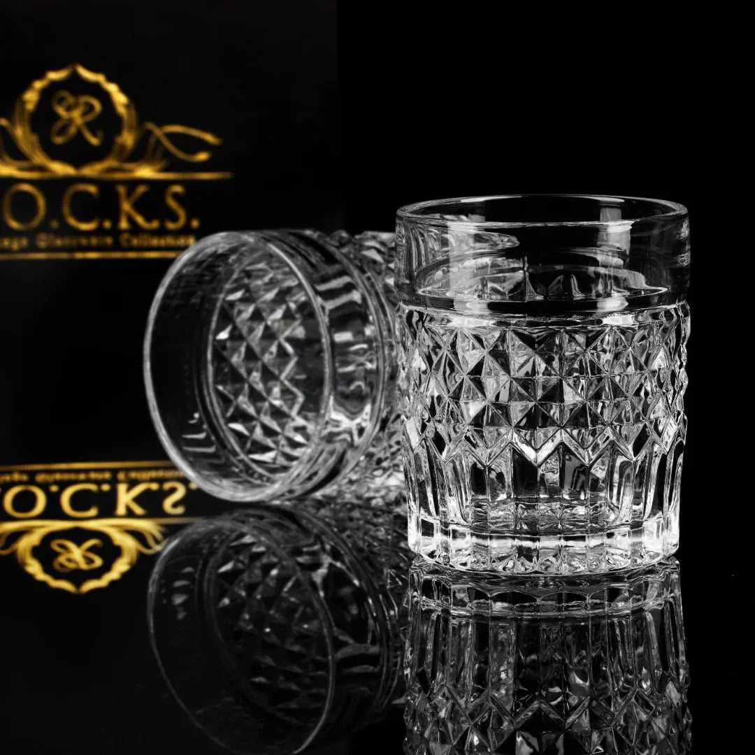 The Privilege Collection - Prestige Glasses ROCKS Whiskey Chilling Stones