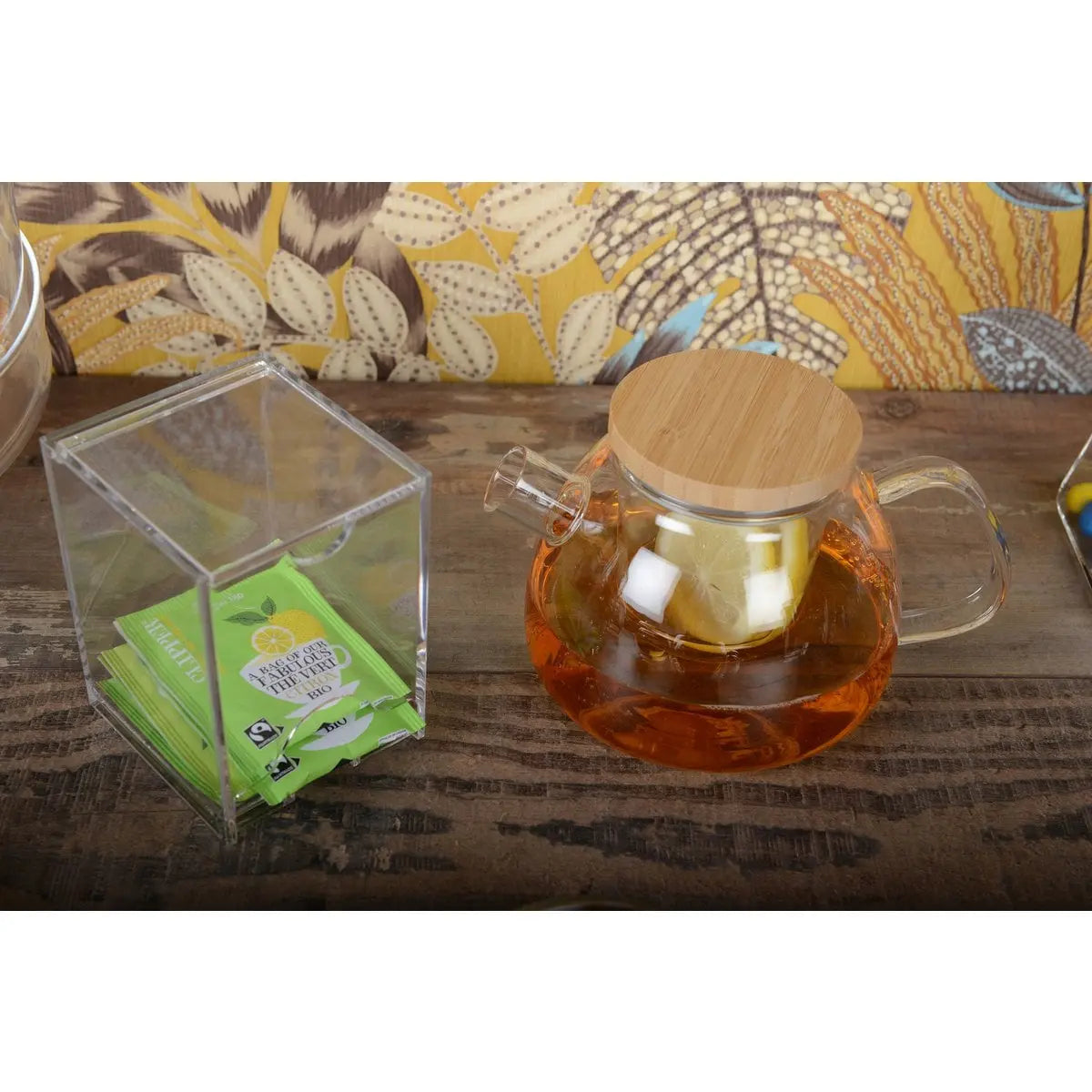 Théière 1l avec couvercle en bois AULICA