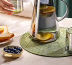 Théière fruits frais en verre  – Bouilloire refroidissement transparent ambre gris Dropshipman