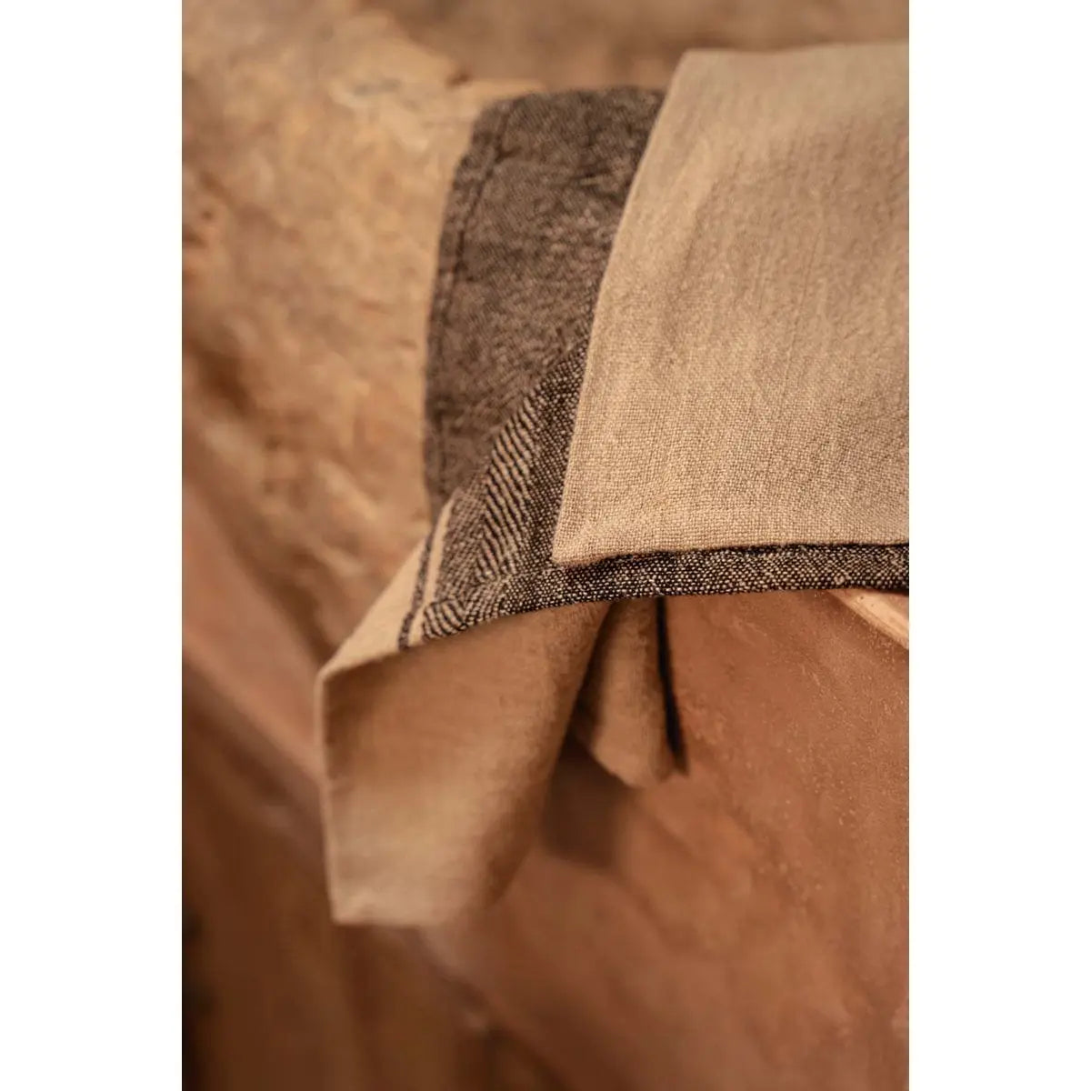 Torchon de Cuisine The Linen Moody - Noir Naturel - 50x70 Bazar Bizar Living
