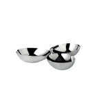 Tripple Bowl Luma (Ø 18 cm), acier inoxydable poli en haut EDZARD-SHOP.com