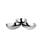 Tripple Bowl Luma (Ø 18 cm), acier inoxydable poli en haut EDZARD-SHOP.com