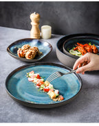 Vaisselle Céramique Transmutation – Four Rétro Assiette Ronde Dropshipman