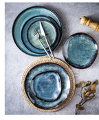 Vaisselle Céramique Transmutation – Four Rétro Assiette Ronde Dropshipman