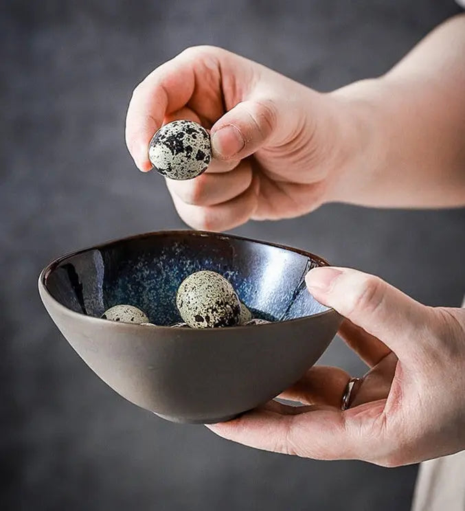 Vaisselle Céramique Transmutation – Four Rétro Assiette Ronde Dropshipman