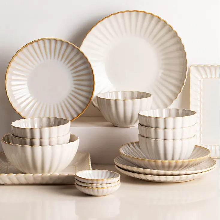 Vaisselle céramique nordique créative – Assiette couleur pure Dropshipman