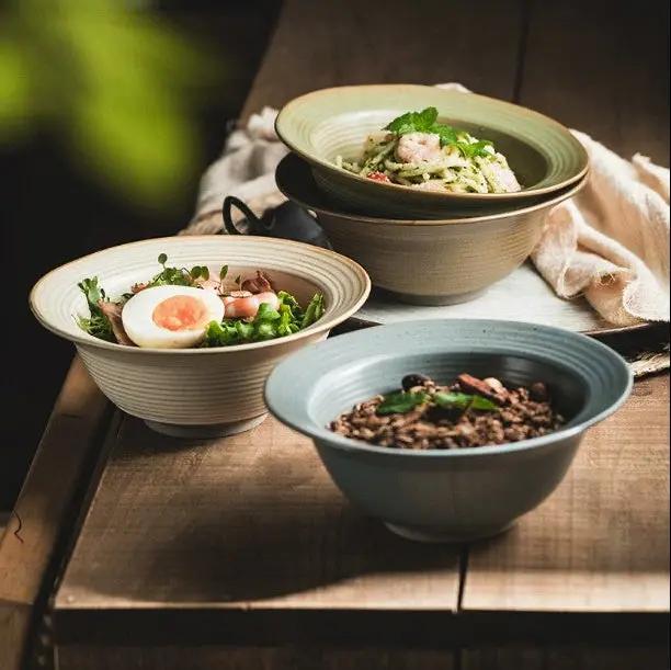 Vaisselle en poterie bol céramique artisanal – Bol chapeau paille fait main Dropshipman