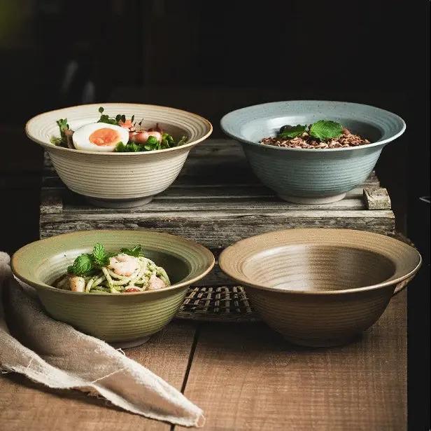 Vaisselle en poterie bol céramique artisanal – Bol chapeau paille fait main Dropshipman