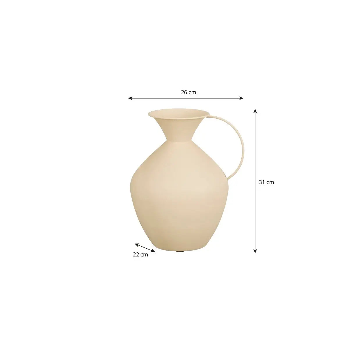 Vase Gyge Blanc cassé Mica Decorations
