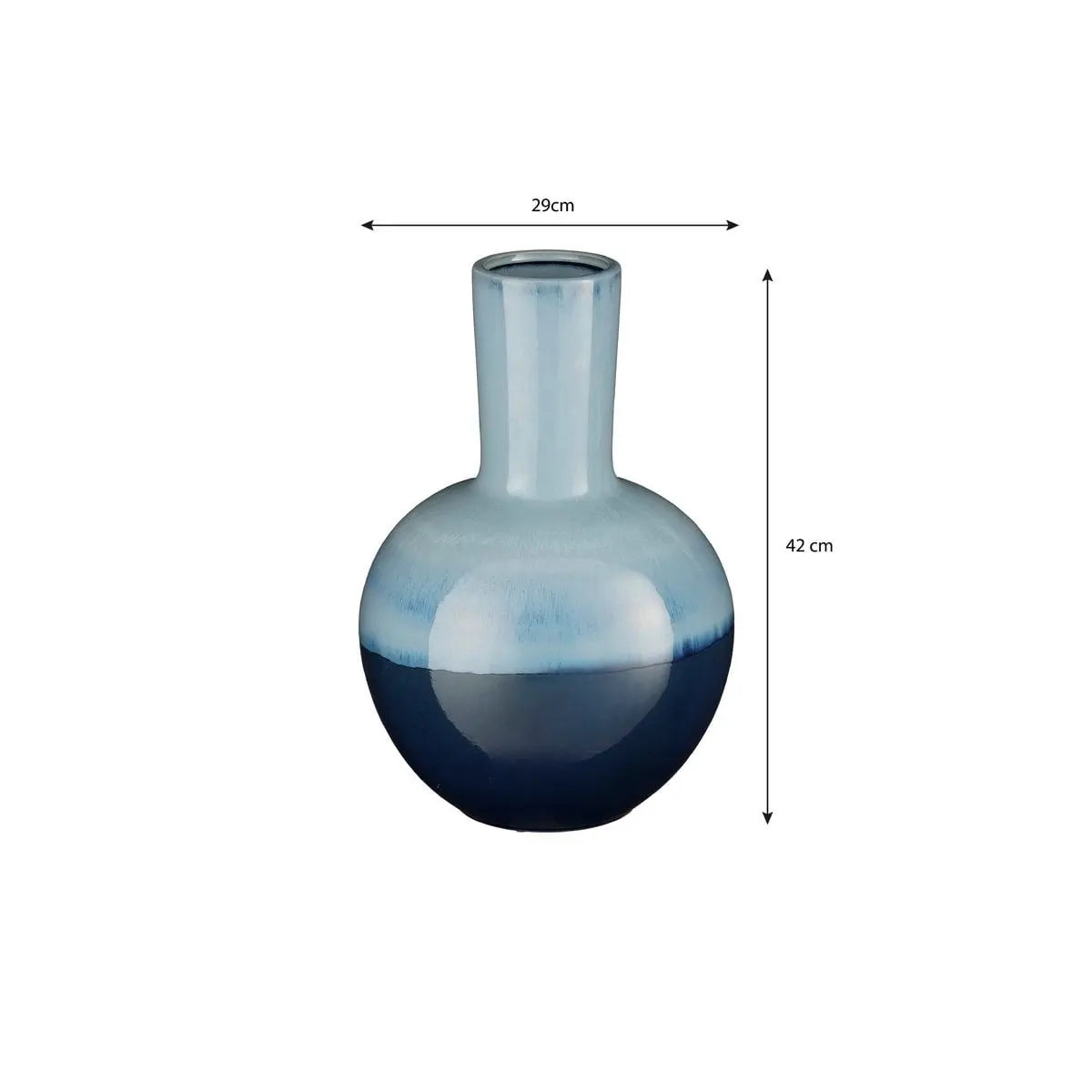 Vase Holm Bleu Mica Decorations