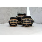 Vase Le Ventre - Noir Naturel - L Bazar Bizar Living