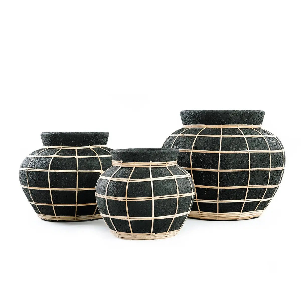 Vase Le Ventre - Noir Naturel - L Bazar Bizar Living