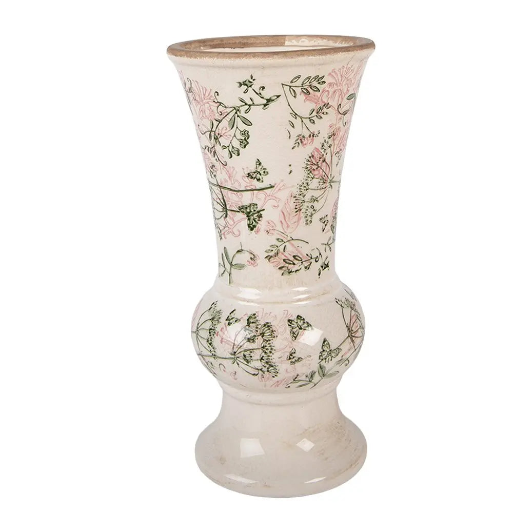 Vase Ø 13x26 cm Céramique Beige Clayre & Eef.