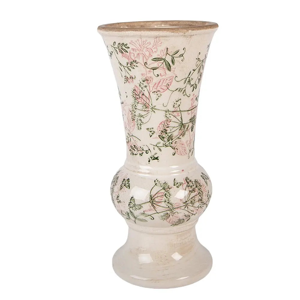 Vase Ø 13x26 cm Céramique Beige Clayre & Eef.
