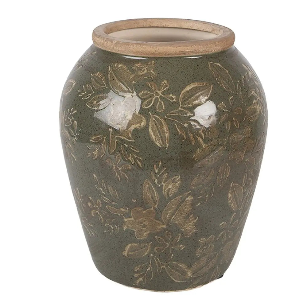Vase Ø 15x18 cm Céramique Verte Clayre & Eef.