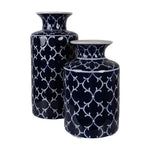 Vase Ø 19x31 cm Céramique Bleue Clayre & Eef.