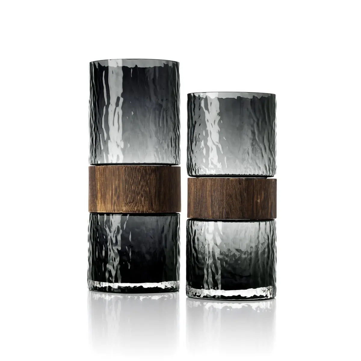 Vase The Wood You Be Mine - Gris Foncé - M Bazar Bizar Living