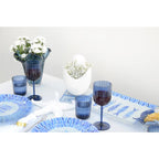Vase bleu en verre 22x22x22cm AULICA