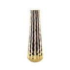 Vase doré brillant 10.5x10.5x35.5cm AULICA